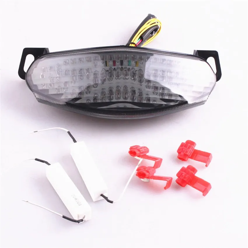 

Integrated LED Turn Signals Tail Light Motorcycle Clear For Kawasaki Ninja 650R 2009-2010 ER-6N