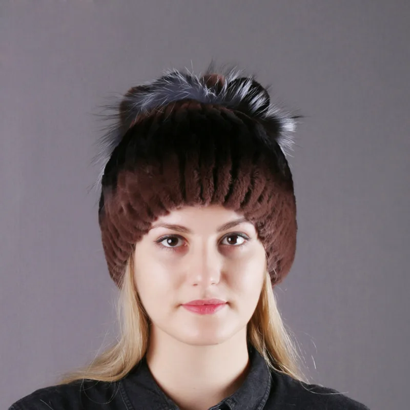 

Joolscana spring hat for women winter hat real rabbit fur cap 2018 new brand Russian style high quality warm beautiful cap