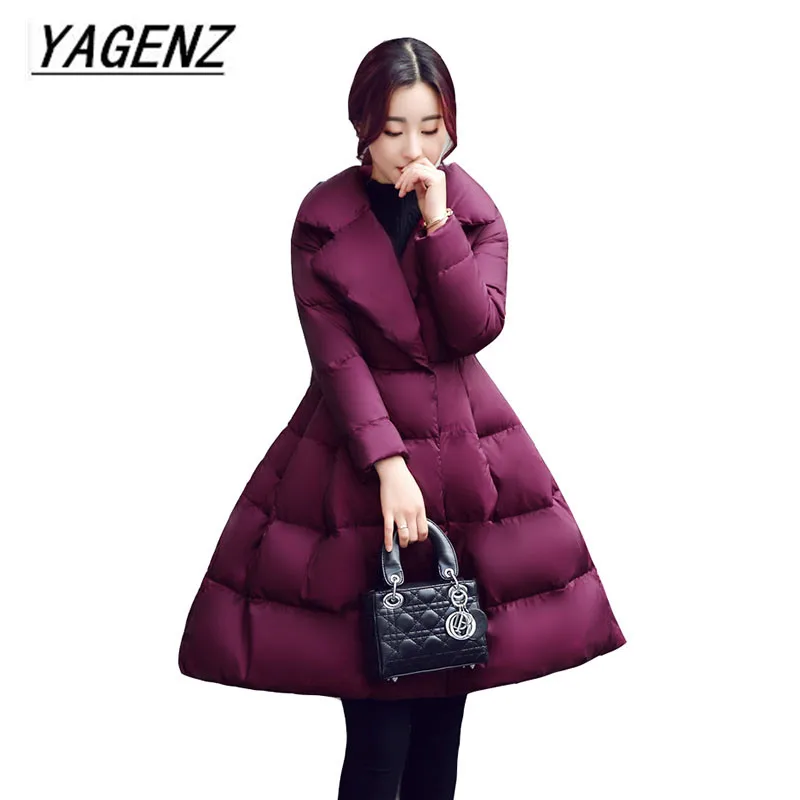 

Winter Feather Cotton Jacket Ladies Cotton Jacket 2019 High-quality Long-term Thicken Plus Size Cloak Type Women Cotton Jacket