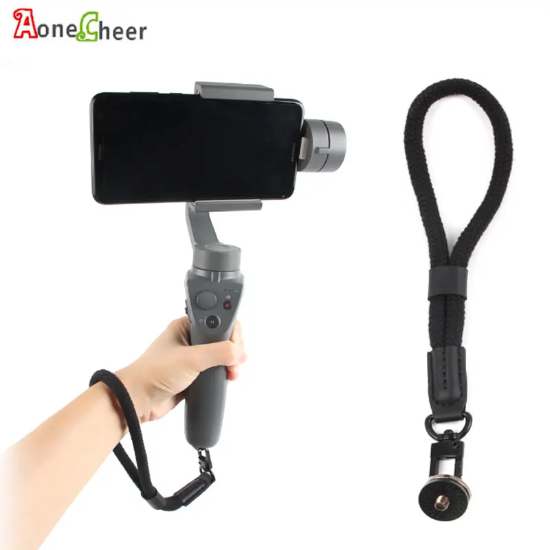 

Hand/ Wrist Strap Lanyard with 1/4 Screw Buckle for DJI OSMO Mobile 3/ 2 /Smooth 4/Stabilizer/ gopro/ DSLR Cam Hand Grip Line