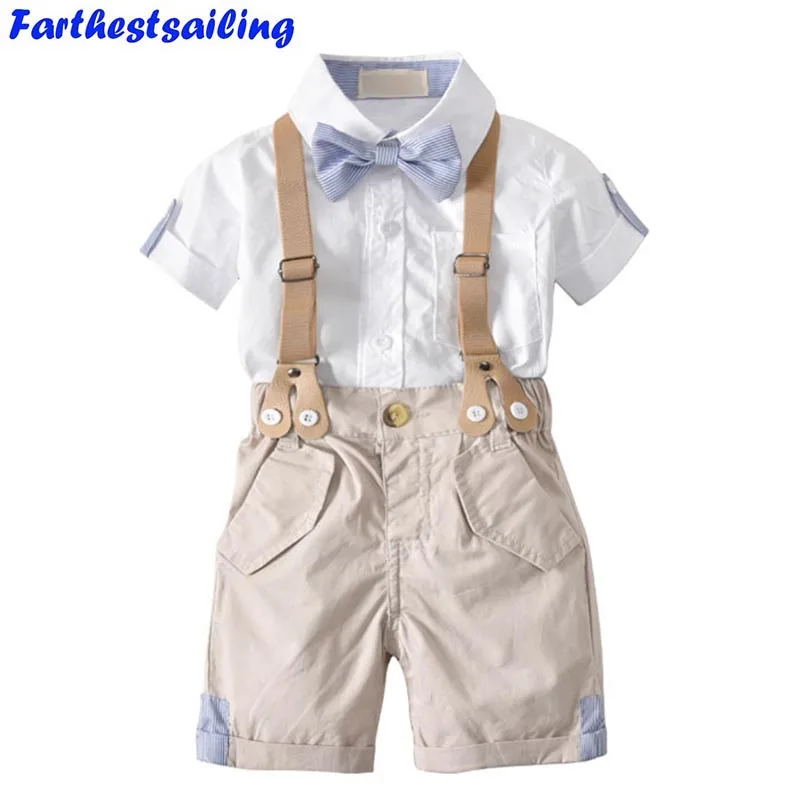 Summer Toddler Boys Clothes Set Children Shirt + Gentleman Pants Baby Overalls Kid Clothes Suits Formal Wedding Party Costume Summer Toddler Boys Clothes Set Children Shirt + Gentleman Pants Baby Overalls Kid Clothes Suits Formal Wedding Party Costume