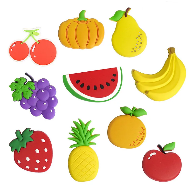 Suef 1 Uds Dibujos Animados Ninos Frutas Kawaii Banana Fresa Sandia Manzana Uva Pera Imanes Recuerdo Para Nevera Pegatina Magnetica 1 Imanes De Nevera Aliexpress