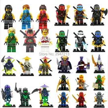 Hot compatível LegoINGlys NinjagoINGlys Conjunto Nya Lloyd Cole Jay Kai Zane NINJA figuras blocos de Construção Com arma Brinquedos presente