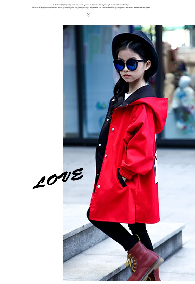Jackets For Girl Hooded Thin Autumn Jacket Children Windbreaker For Girls 12 Years Spring Autumn Girls Jacket Children 6
