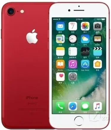 red Разблокированный Apple iPhone 7, функция отпечатков пальцев, 4G, LTE, глобальная 32/128 ГБ Встроенная память IOS мобильного телефона 12.0MP gps Quad-Core телефон 1960mA - Цвет: red