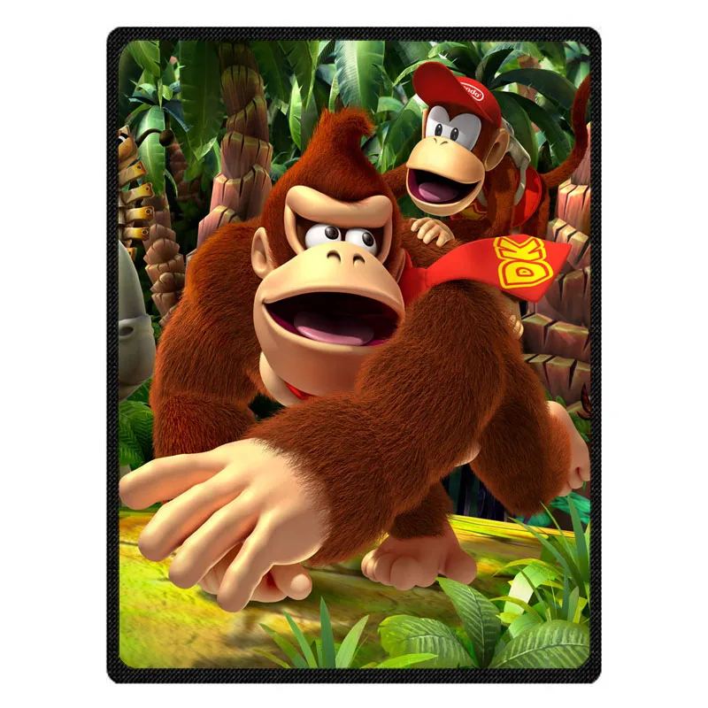 Модные Donkey Kong узор лето кондиционер Одеяло s нежно-коралловый флис бросить Одеяло зима постельные принадлежности