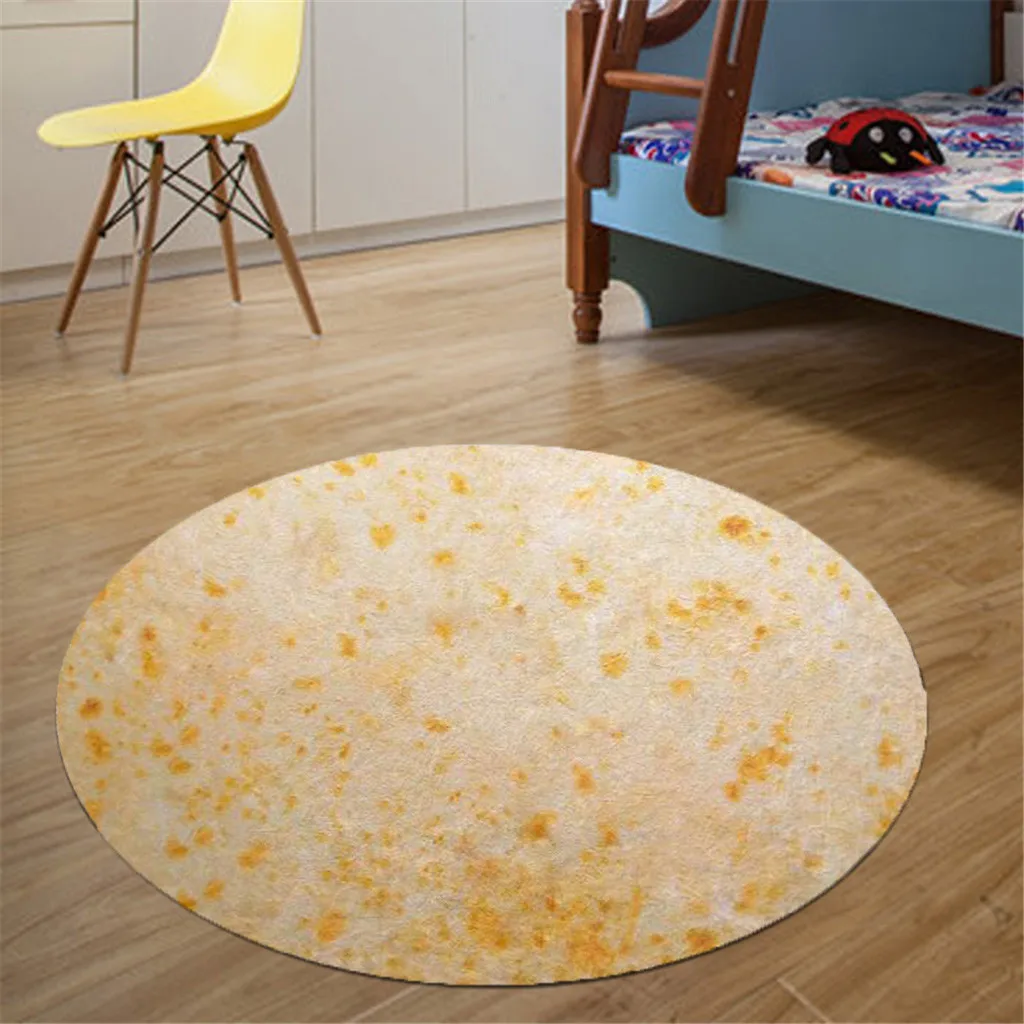 Мексиканский ковер burritos для создания пищи, Удобный Круглый фланелевый кухонный Противоскользящий коврик, детская комната 60, 80, 100, 120 см 8# G6