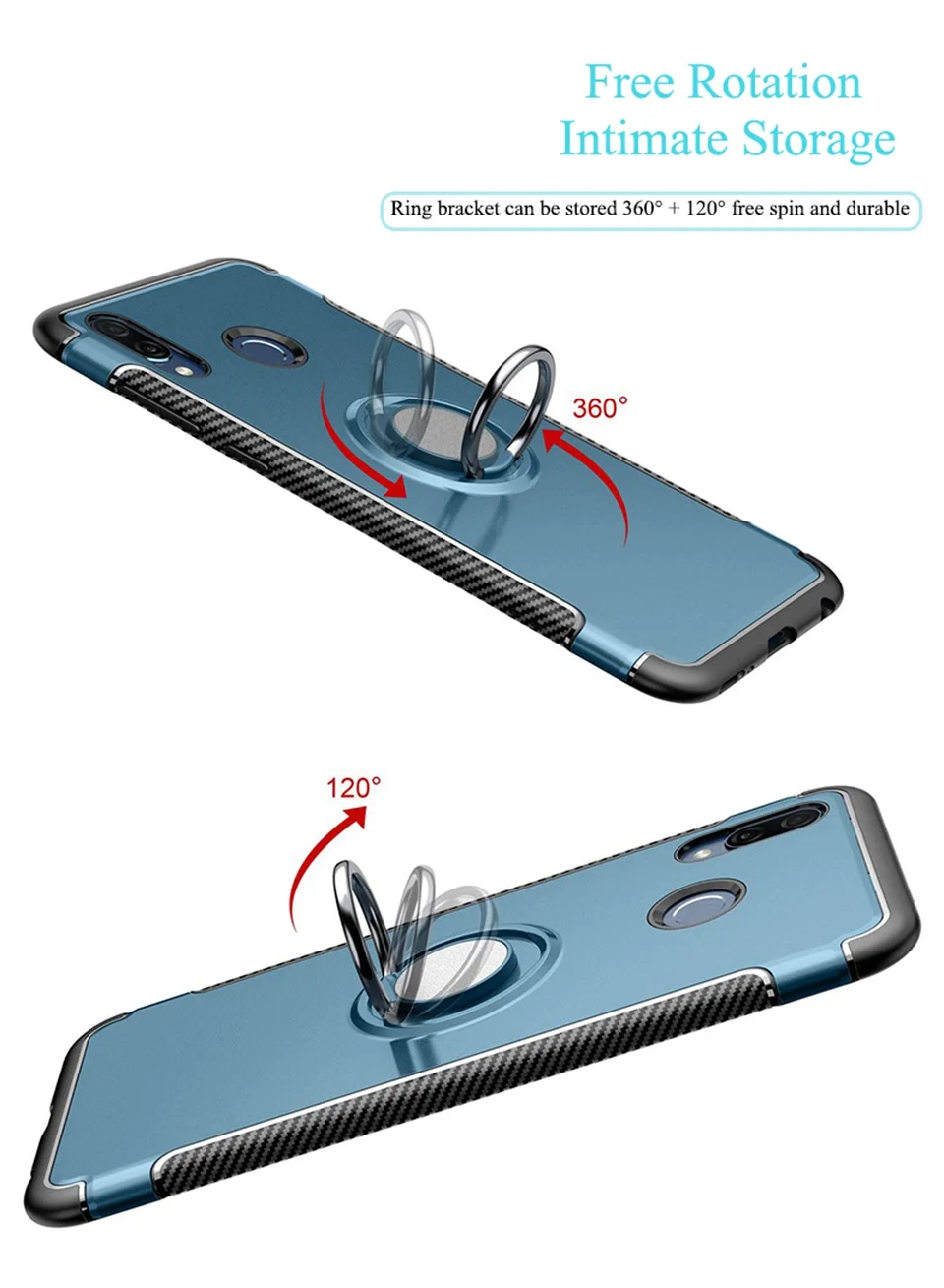 Ring Case for Huawei Nova 3 3i 2 2S 2i Case Mate 10 Coque Magnetic Nova3 Cover for Huawei P20 Pro Honor 10 9 8 7X P10 Lite Case (5)