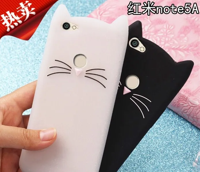 

Phone Case For Xiomi Xiaomi Redmi Note 5A Prime Pro Case Silicone White Cat Cover For Redmi Note 5A Case For Redmi Y1 Lite