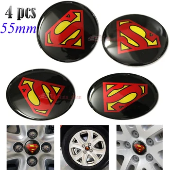 

Universal 4pcs 55mm Superman Logo Car Auto Motorcycle Steering Wheel Center Hub Cap Emblem Badge Decal Symbol Stickers 1082