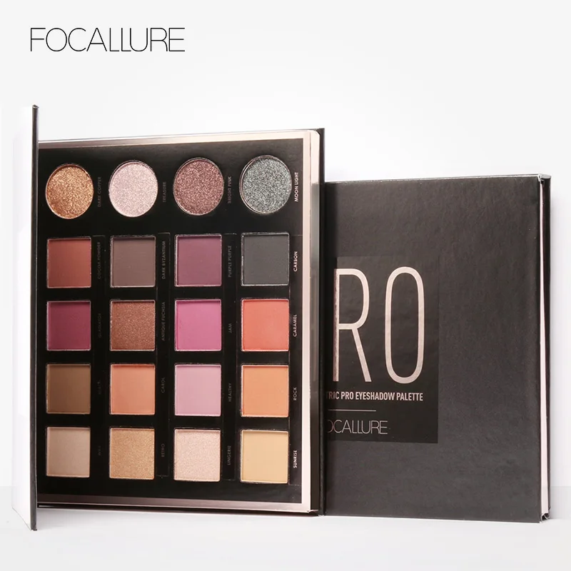 

FOCALLURE Eyeshadow Palette Shimmer Nude Glitter Shades Palette Magic Star Collection 20 Color Highlighter Glitter Blush Palette