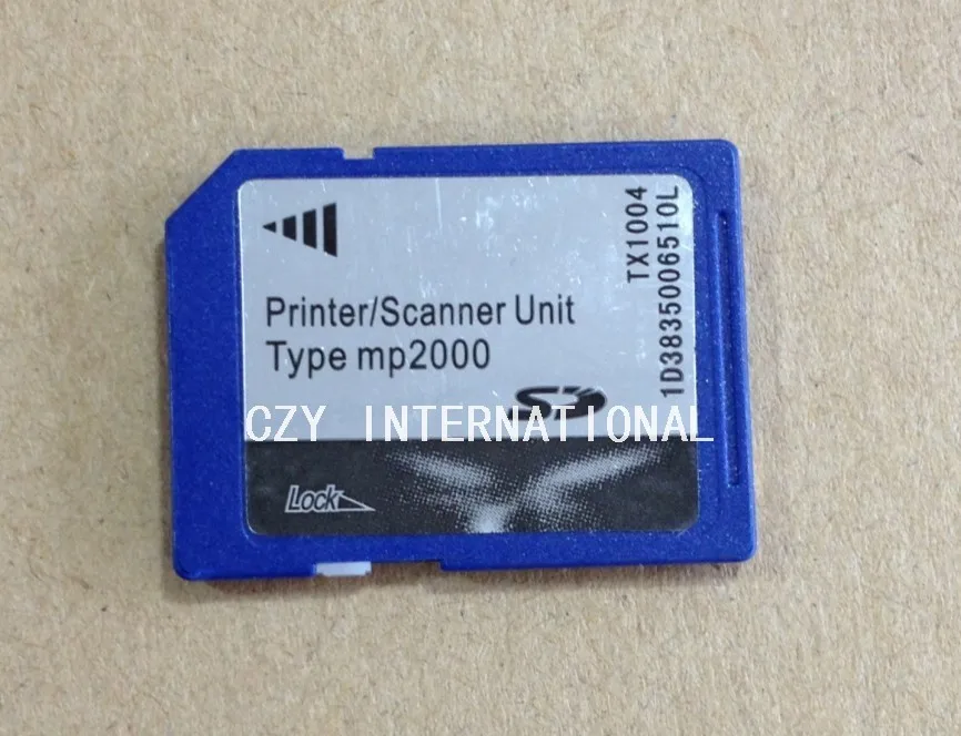 

Aficio 2075 MP7500 MP5000 MP9001 MP4002 SD card set