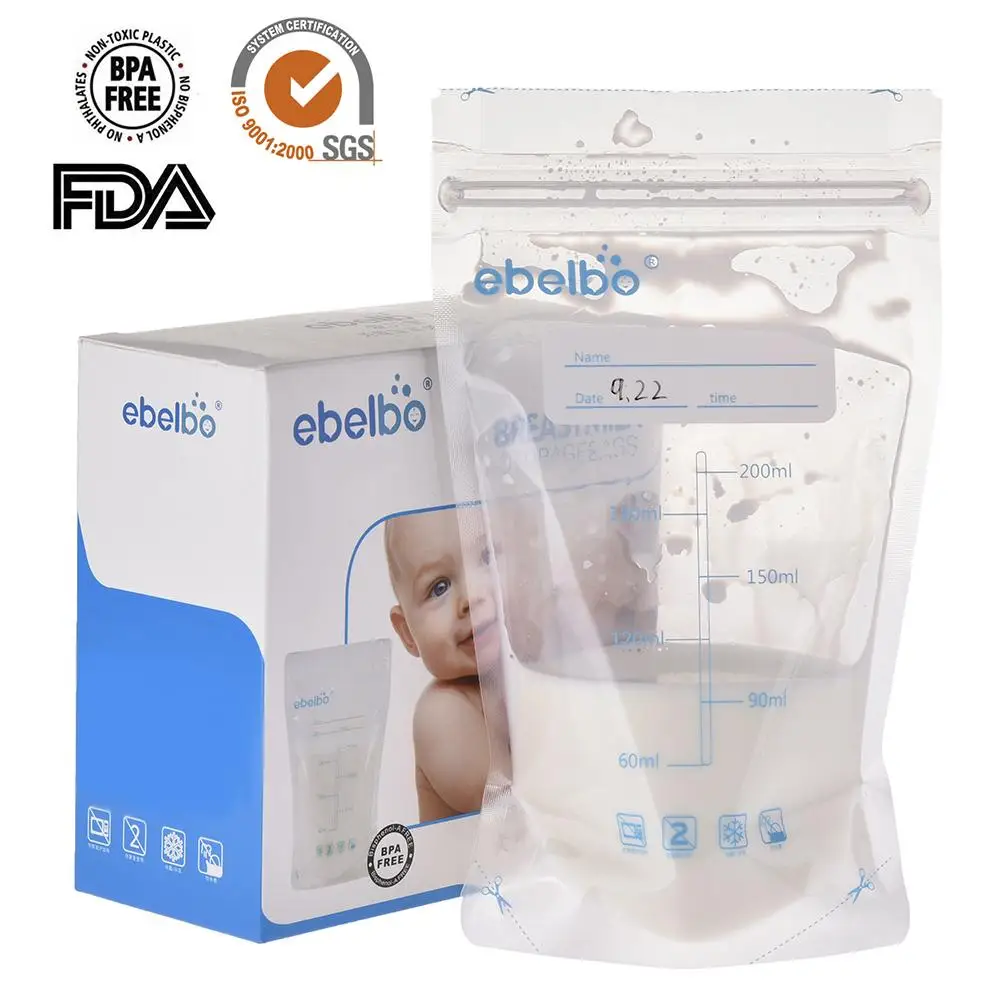 

30 Pcs Breast Milk Storage Bag Mother Baby Supplies 200 ML Polyethylene Food Grade Maternal Baby Storage Milk Pouch