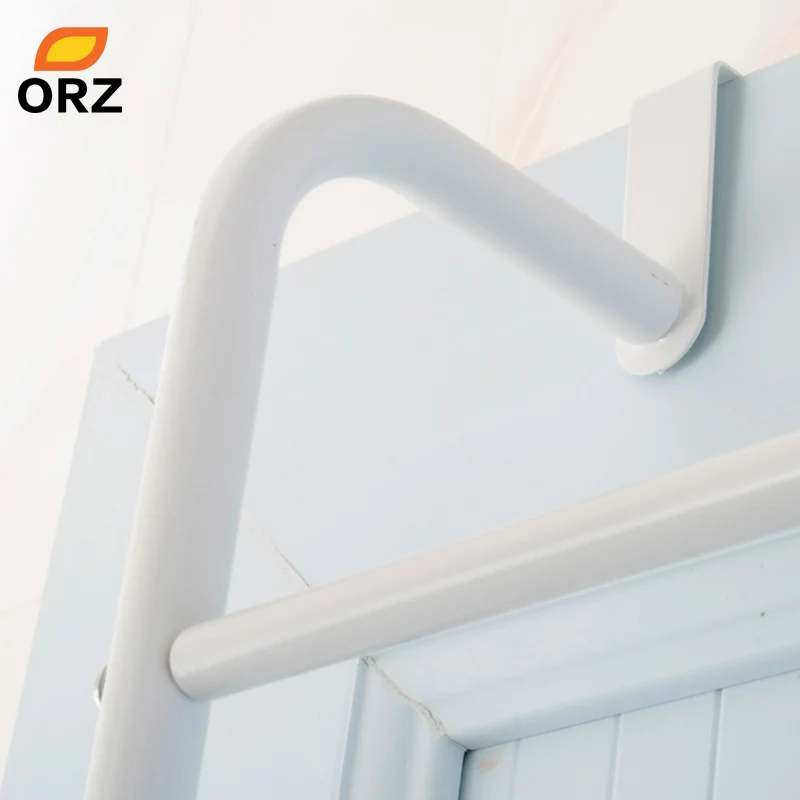 Kaufen ORZ Metall 4 Schicht Lagerung Halter Rack Trapez Hängen Über Tür Handtuch Racks Bad Lagerung Regale Kleidung Veranstalter Regal