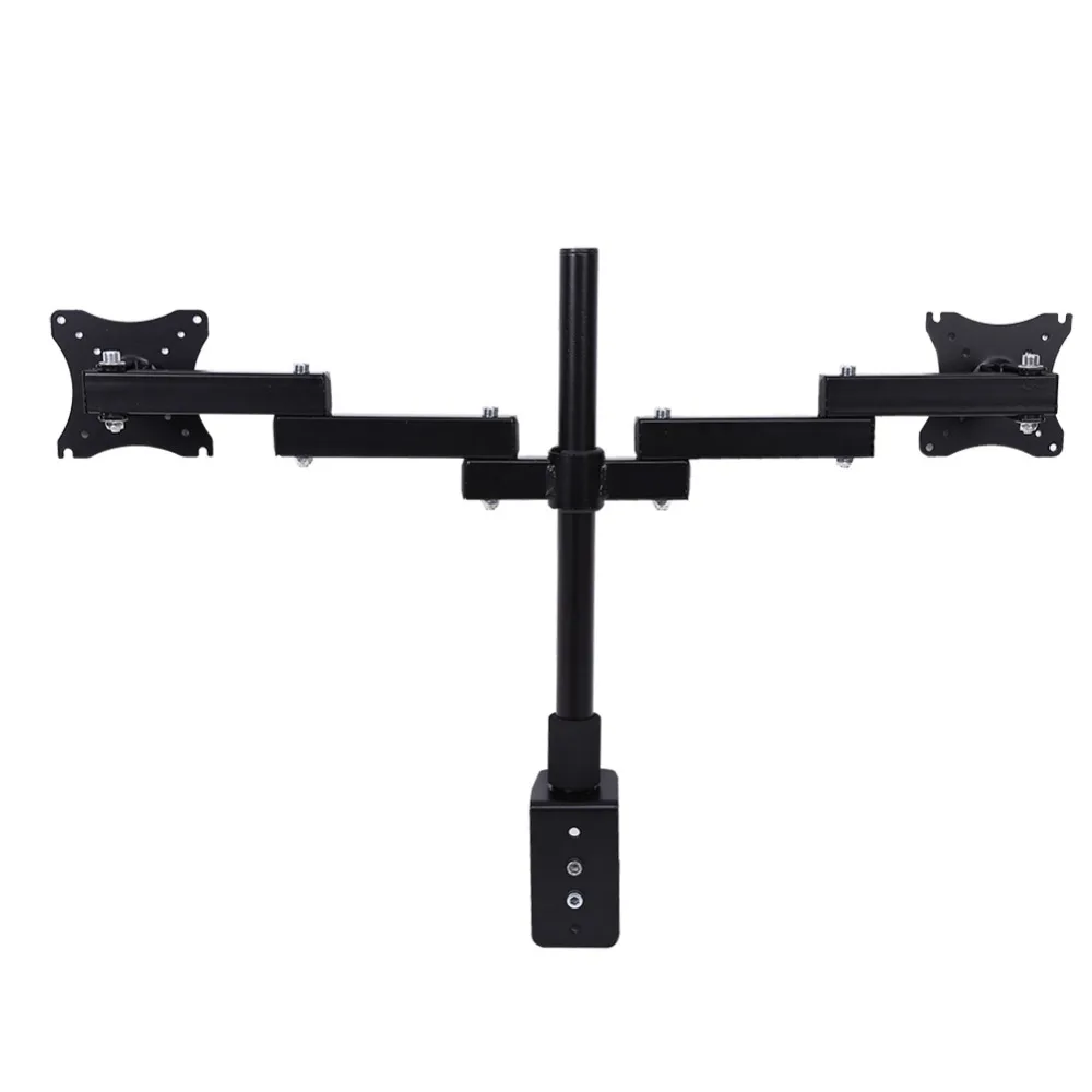 

Computer Monitor Stand Adjustable Screen Up to 27" Single Dual LCD Screen Bracket Monitor Desk Mount Stand