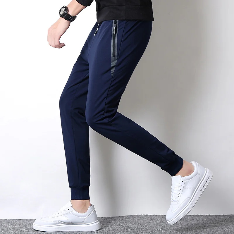 الربيع رجل السراويل موضة نحيل Sweatpants رجل ركض سليم جاهزة بانت الجمنازيوم الملابس عداء ببطء عرق المسار سروال شكل قلم رصاص الرجال 1904