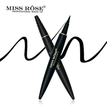Мисс Роуз Black Eye Liner Pencil длительный быстросохнущая Макияж Подводка для глаз Водонепроницаемый натуральный