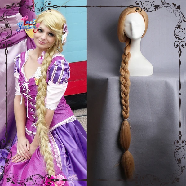 Long Braided Blonde Tangled Rapunzel Cosplay Wig On Aliexpress