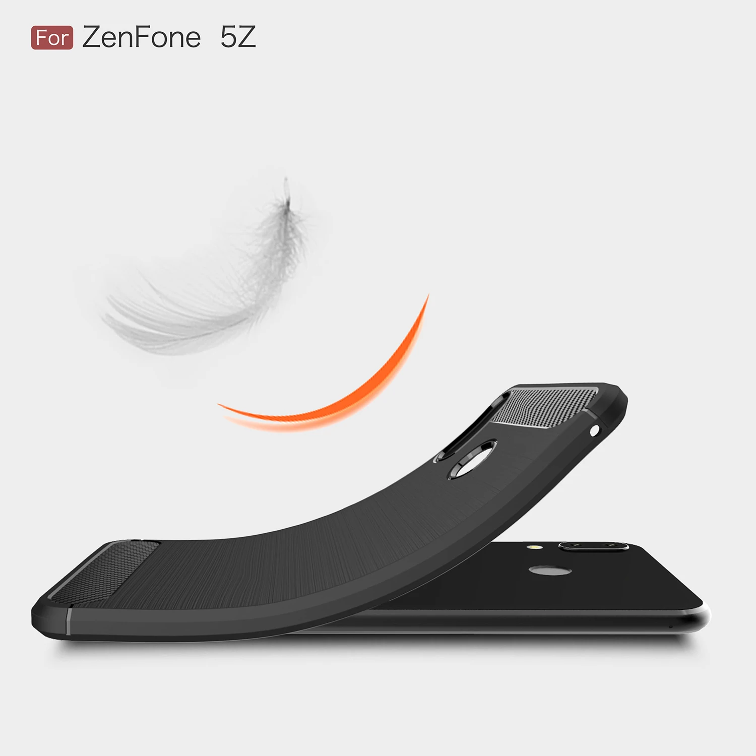 Карбоновый чехол Finber для Asus ZenFone 5 ZE620KL Силиконовый ТПУ с полным покрытием ASUS Zenfone