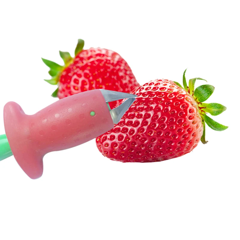 Red Strawberry Huller Strawberry Top Leaf Remover Gadget