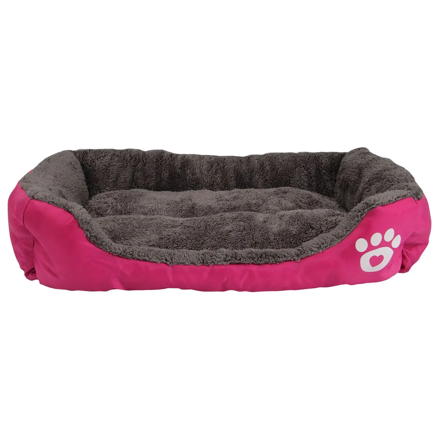 Dog Bed Kennel Cat Pet Puppy Bed House Soft Warm, Pink Lin Houses