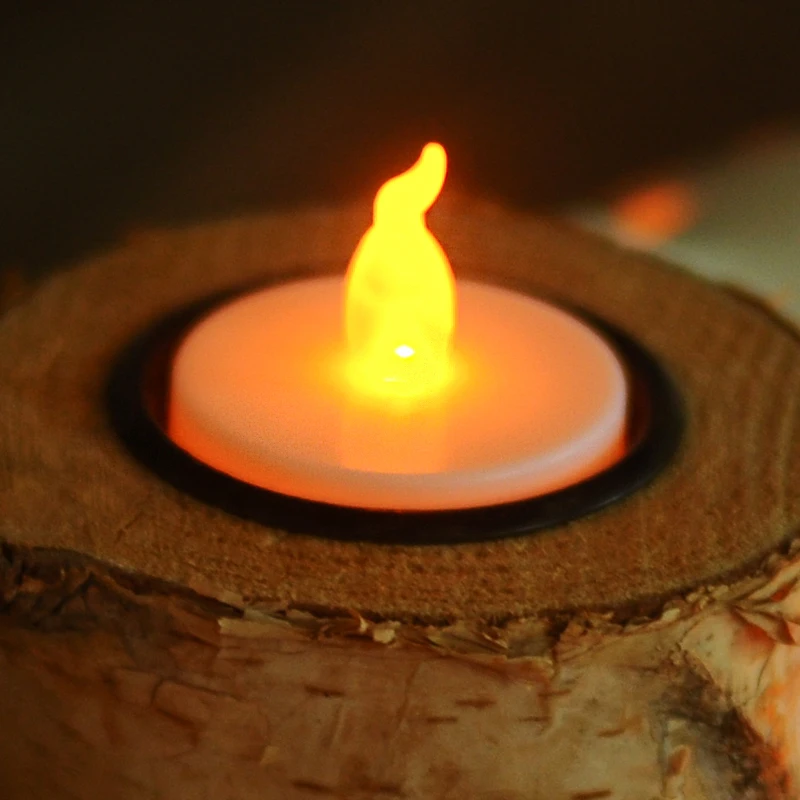 Забавная вещь 1 шт. прочный блок беспламенные светодиодные свечи Tealight ночник на батарейках Свадебная вечеринка Рождество домашний декор