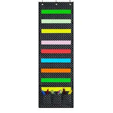 Подвесная Папка-органайзер Godery, Каскадный тканевый Органайзер, органайзер для хранения дверей и стен, идеально подходит для дома и школы