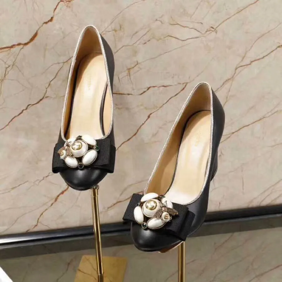 D'origine Simples Chaussures Dhl Libre noir Femmes Expédition À Classique Hauts Talons Cuir De Beige En Mince aqtWvPpW