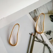 Винтажные корейские Металлические геометрические многоугольные серьги для женщин, минималистичные крутые круглые серьги, этническая модная серьга, ювелирные изделия brinco