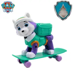 Новый Щенячий патруль Everest собака скейтборд щенков снег может быть деформируется Patrol «Щенячий патруль» кукла, игрушка из ПВХ фигурку