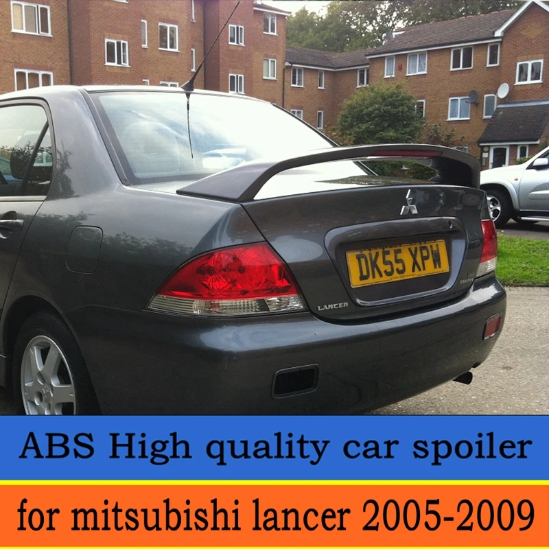 Для mitsubishi Lancer спойлер 2005 2009 Высокое качество абс материал заднее крыло