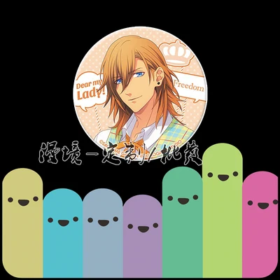 1 шт. 58 мм игра Uta No Prince-Sama брошь на рюкзак Kurusu Syo Tokiya/hayato значки на булавке подарок - Окраска металла: 5