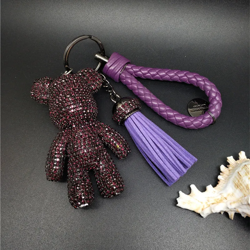 

Free Shipping! Luxury Cute Bling Full CZ Rhinestones Animal Keychain Car Key Chain Ring Pendant For Bag Charm Hotsale Gifts