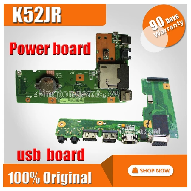 K52 K52J K52JR K52JC K52DR X52F K52F X52J For ASUS USB Board Original DC Power Jack Board 60-NXMDC1000 K52JR DC BOARD
