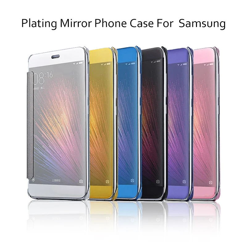 Case For Samsung Galaxy J3 Pro 2016 Plating Mirror Filp Cover Full Protection Cases Ultra Thin Shell | Мобильные телефоны и