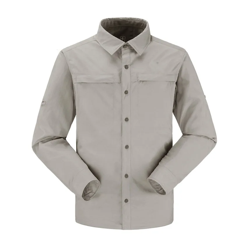 Outdoor Summer Men Tactical Quick Fast Dry UV Protection Long Sleeve