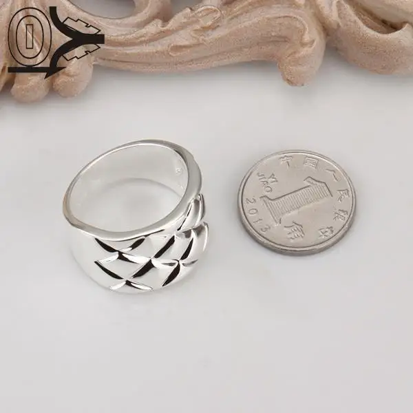 Рождественский подарок оптом посеребренное кольцо, серебряное модное ювелирное изделие, женский подарок ананас полоса серебряные кольца на палец высшего качества
