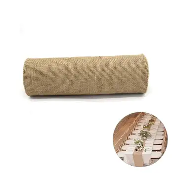 

FunPa 1 Roll/10Meters Natural Ribbons Rustic Handmade DIY Craft Ribbons Pastoral Jute Ribbons For Home Wedding Decoration