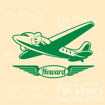 

Airplane Planes Aeroplanes Custom Wall Name Vinyl Wall Decal Sticker