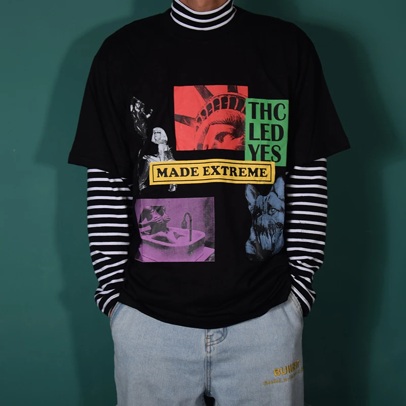 

100%Cotton Hip Hop T Shirt 2019 Men Streetwear Harajuku Tshirt T-Shirt Summer Short Sleeve Tops Tees