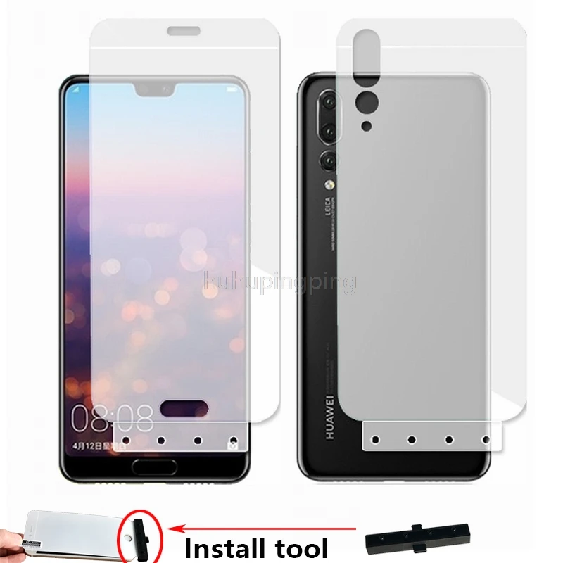 Новая мягкая 4D полноразмерная Гидрогелевая Защитная пленка для Huawei P20 Pro 6 0 &quotс