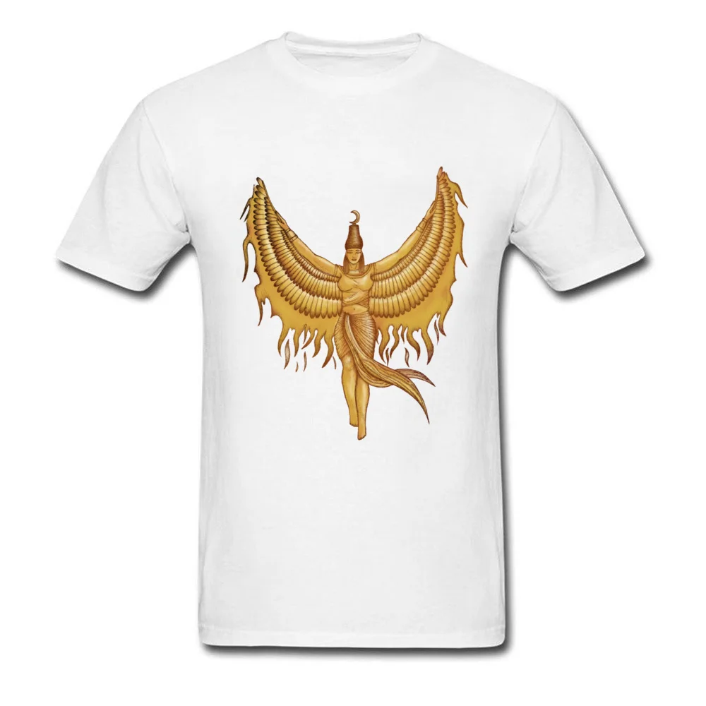 Isis Goddess Egypt with wings of the legendary bird Phoenix_white