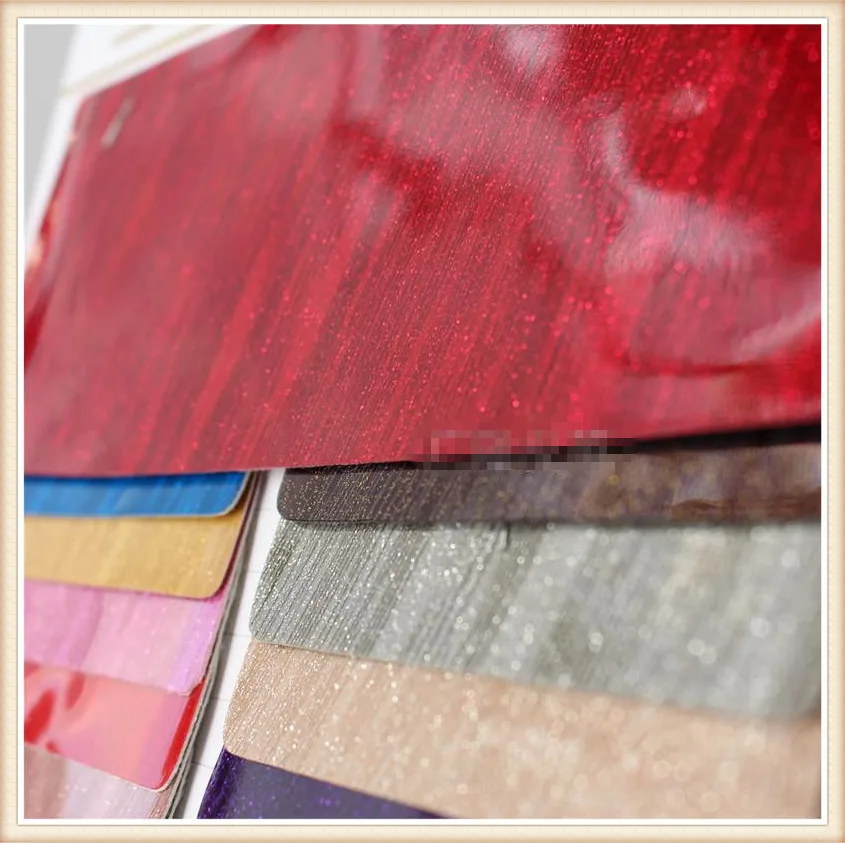 free shipping, mirror PVC glitter/ waterproof synthetic leather