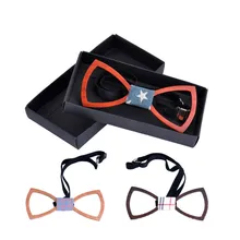 Модный мужской галстук-бабочка из твердой древесины, Модный деловой костюм, деревянный галстук-бабочка для мужчин, галстук для мужчин и женщин, 3D Галстуки