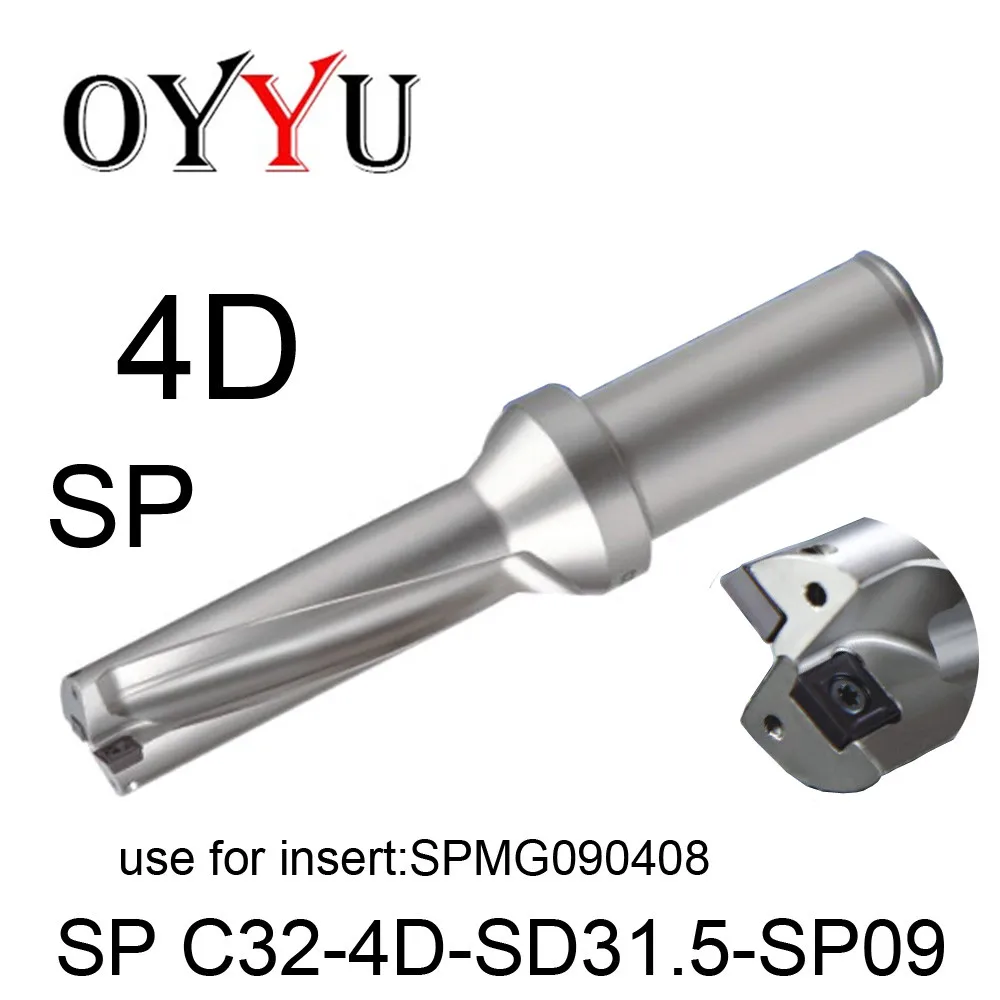 

SP C32-4D-SD31.5-SP09, WC indexable insert drill U Drilling Shallow Hole indexable insert drills,Cooling hole,original factory