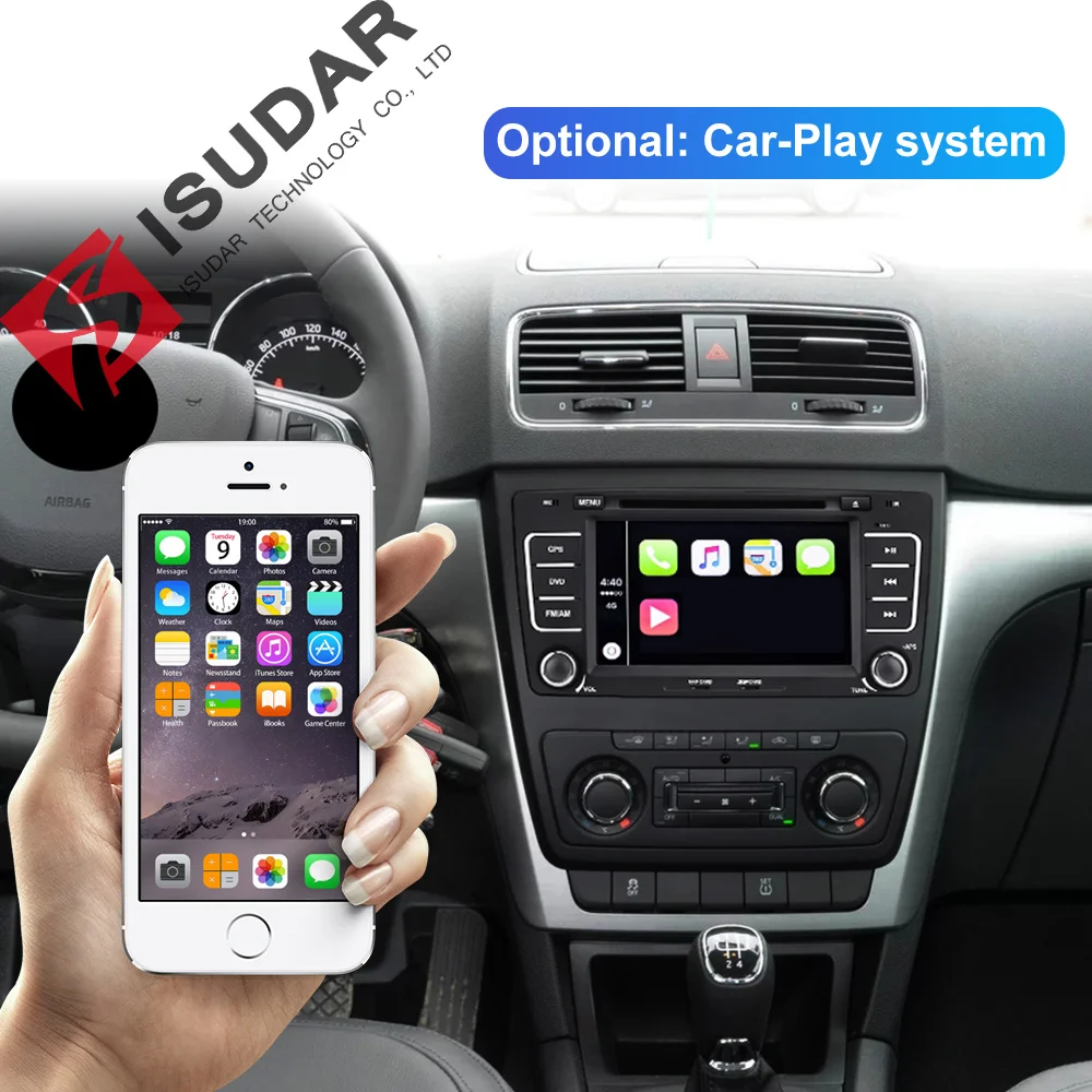 Isudar 2 Din Авто Радио Android 9 для SKODA/Yeti/Octavia 2009 2010 2012 ram 4G rom 64GB 8 Core Автомобильный мультимедийный dvd-плеер gps DVR