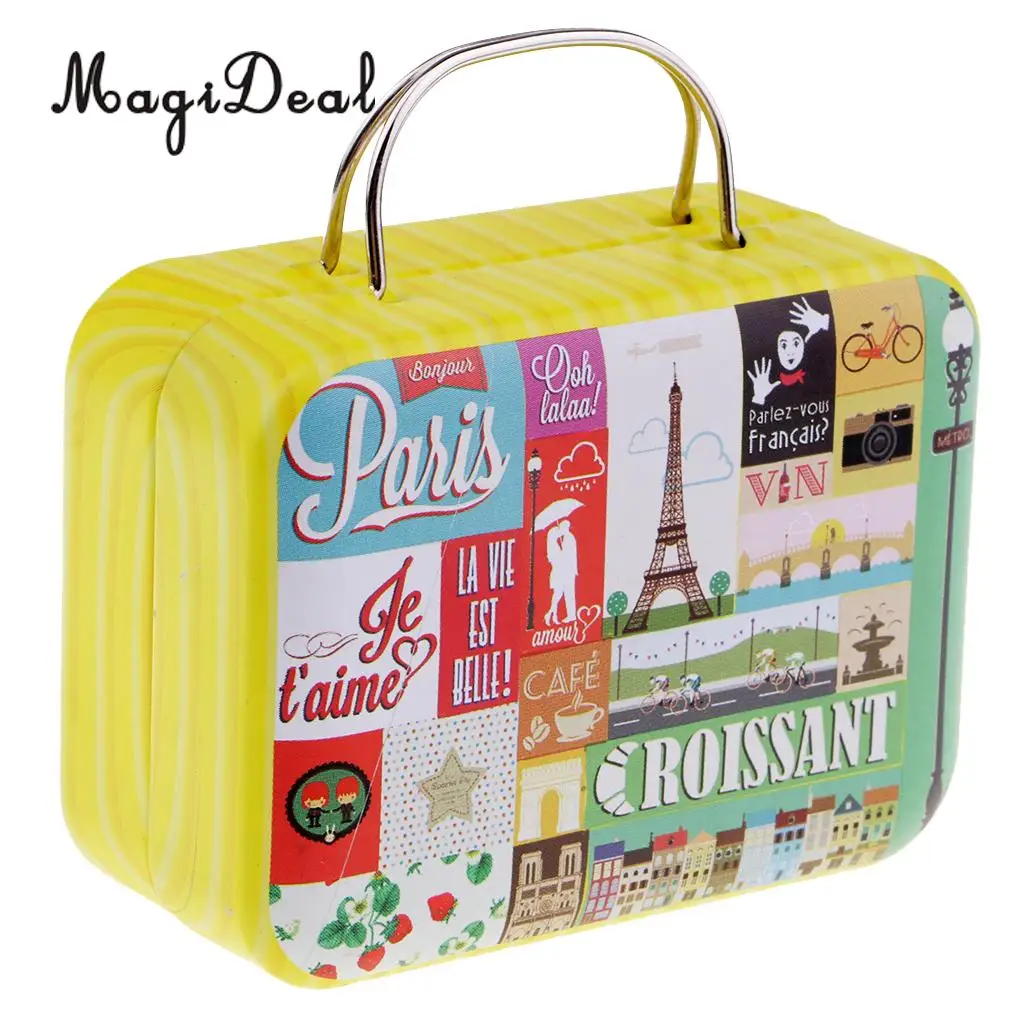 MagiDeal Play 'Innocent' Luggage Suitcase Wind-up Miniature Music Box for Girls Christmas Gift