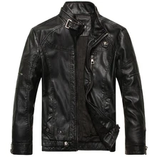 Lederjacke Männer Motorrad Jacken jaqueta de couro masculina motoqueiro casaco männliche leder bomberjacke Herren veste homme