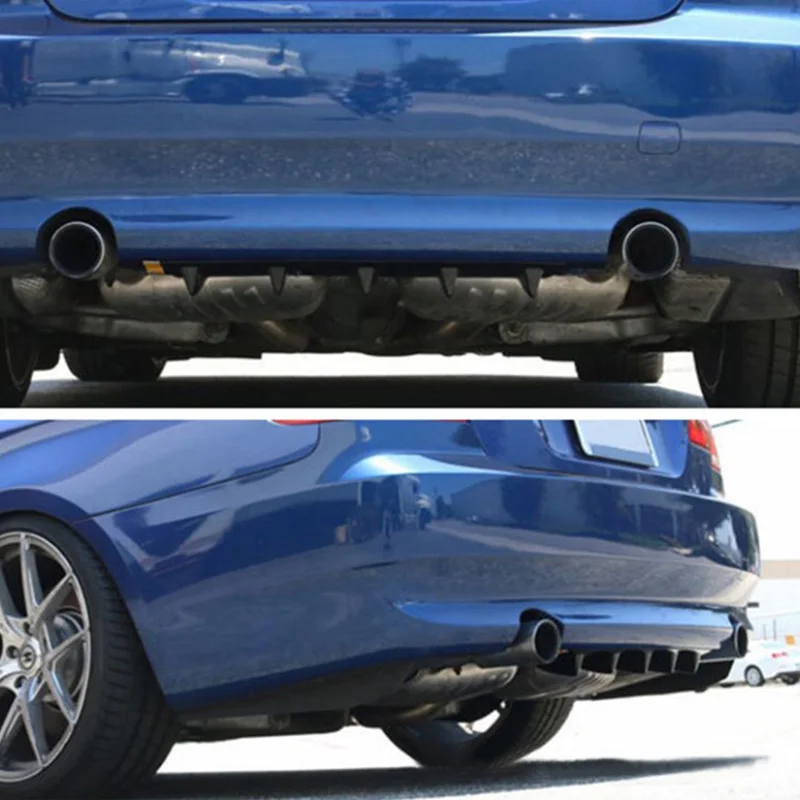 Universal trasera inferior parachoques labio difusor de aleta de tiburón Spoiler brillo negro 3/5Fin NR-envío Universal trasera inferior parachoques labio difusor de aleta de tiburón Spoiler brillo negro 3/5Fin NR-envío