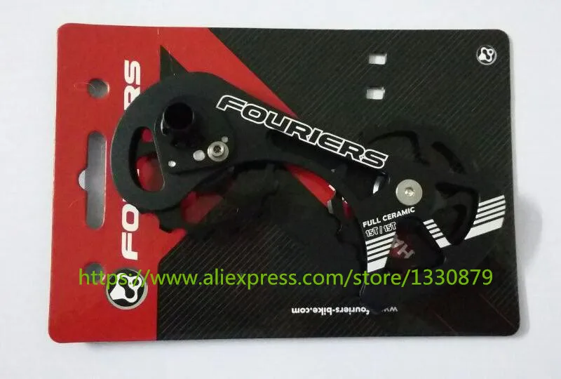 FOURIERS de cerámica completa rodamiento de carretera Drivetrain de bicicleta polea trasera 15 T-15 T uso 9150/9000/ 9070/6800/6870 FOURIERS de cerámica completa rodamiento de carretera Drivetrain de bicicleta polea trasera 15 T-15 T uso 9150/9000/ 9070/6800/6870